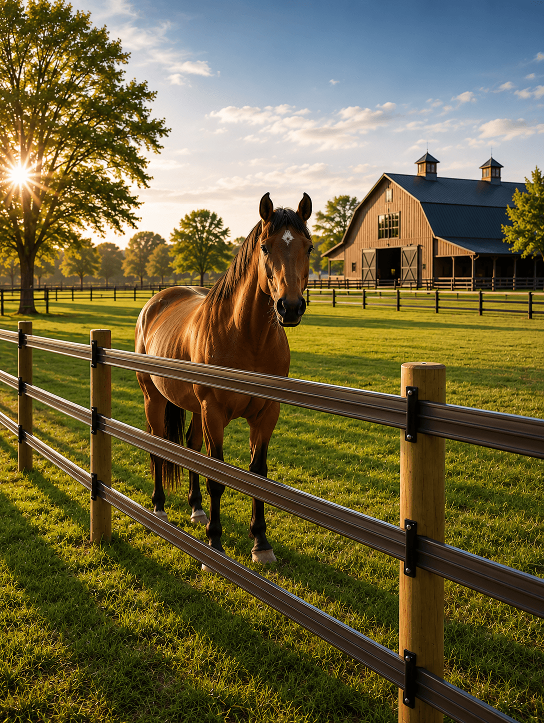 Horse breeding ranch