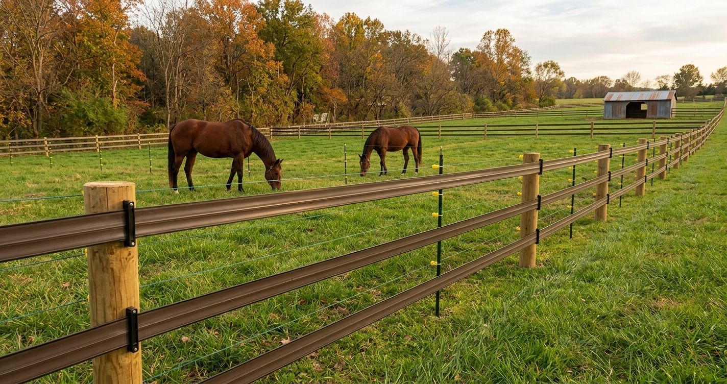 Flexible Rail Horse Fencing: The Safer, Low-Maintenance Alternative to Traditional Wood Fences